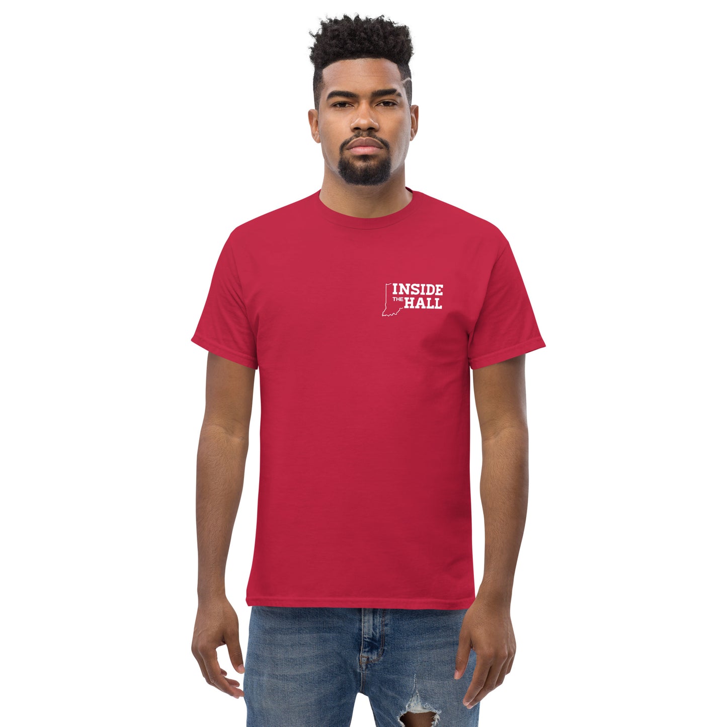 Men's Crimson Tee (Small Logo)